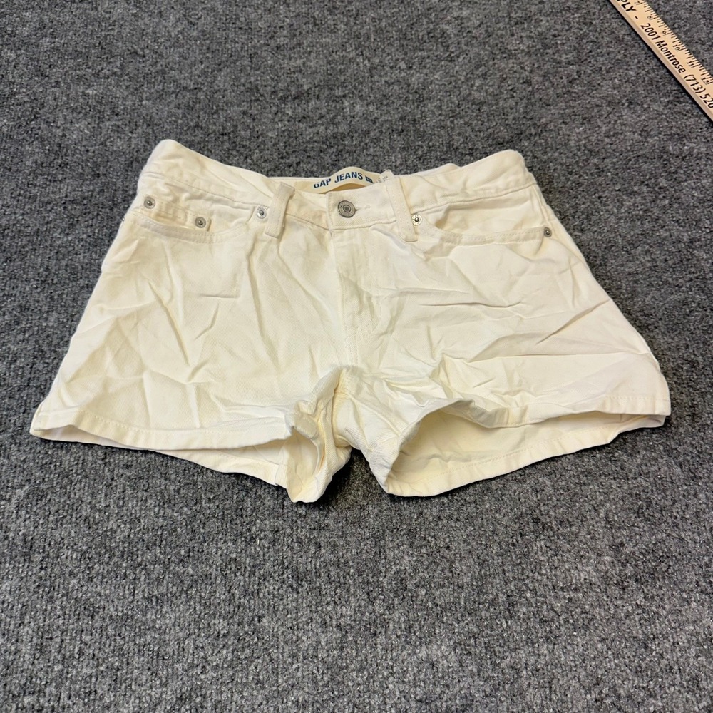 Gap Jeans Shorts Womens Size 2 White Cotton 5 Pocket Casual Denim Regular Fit
